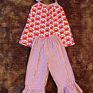 Shrimp & Grits Kids Crab 2 piece set